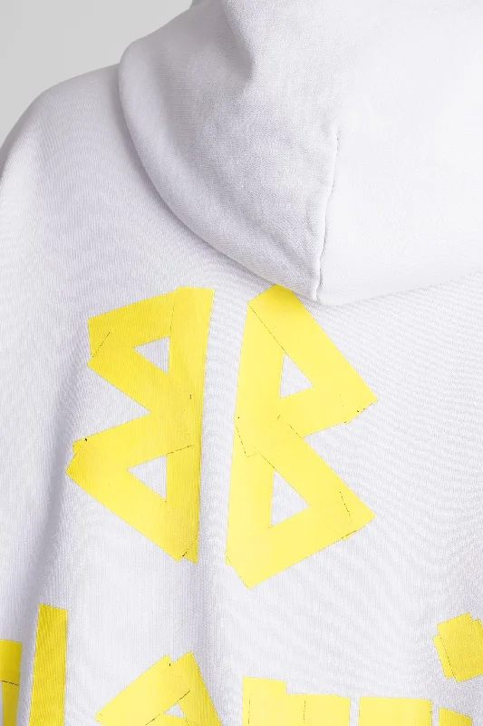 Sweatshirt in white cotton