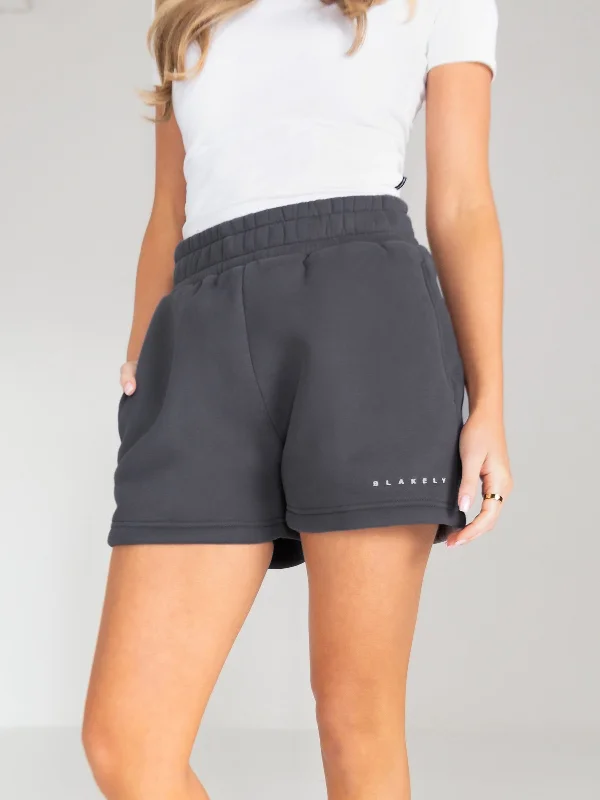 Isabel Jogger Shorts - Charcoal