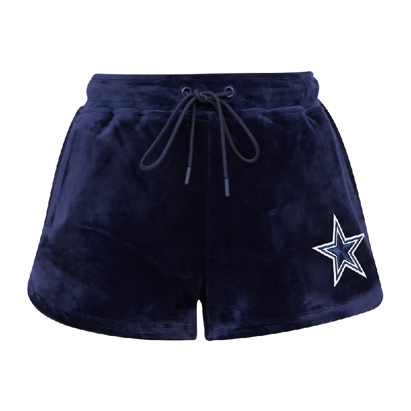 NFL DALLAS COWBOYS CLASSIC WOMEN'S VELOUR SHORT (MIDNIGHT NAVY)