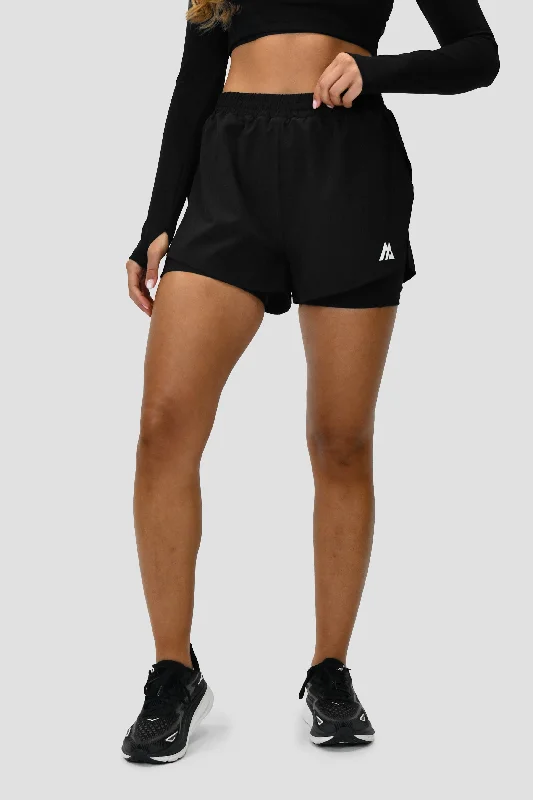 Women's MTX Run 2-In-1 Short - Black