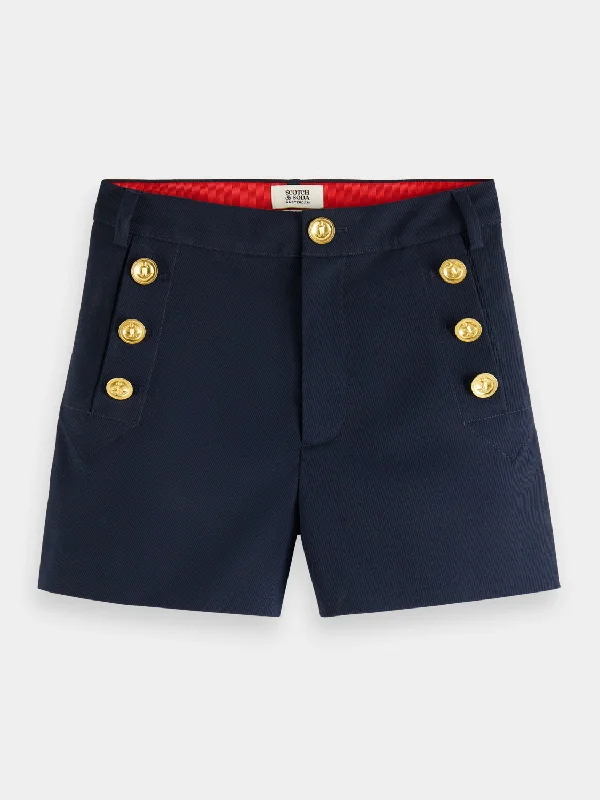 Nautical high-rise sailor short