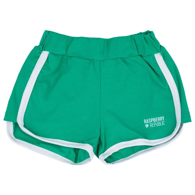 Raspberry Republic Green Kids Retro Shorts