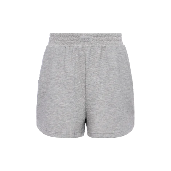 Sporty Waffle Shorts | Heather Grey