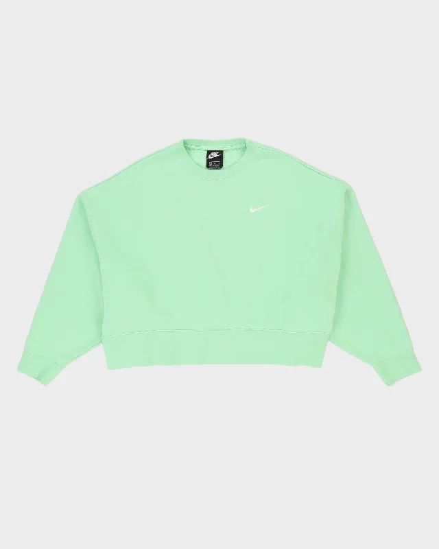 Nike Green Cropped Sweatshirt - M