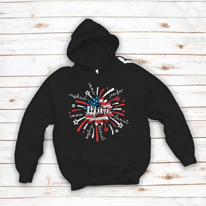 American Sunflower Fire Mimi And Kids Hoodie