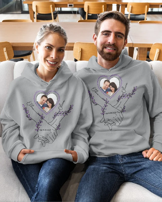 Couple Portrait From Photo, Custom portrait From Photo Tee Hoodie