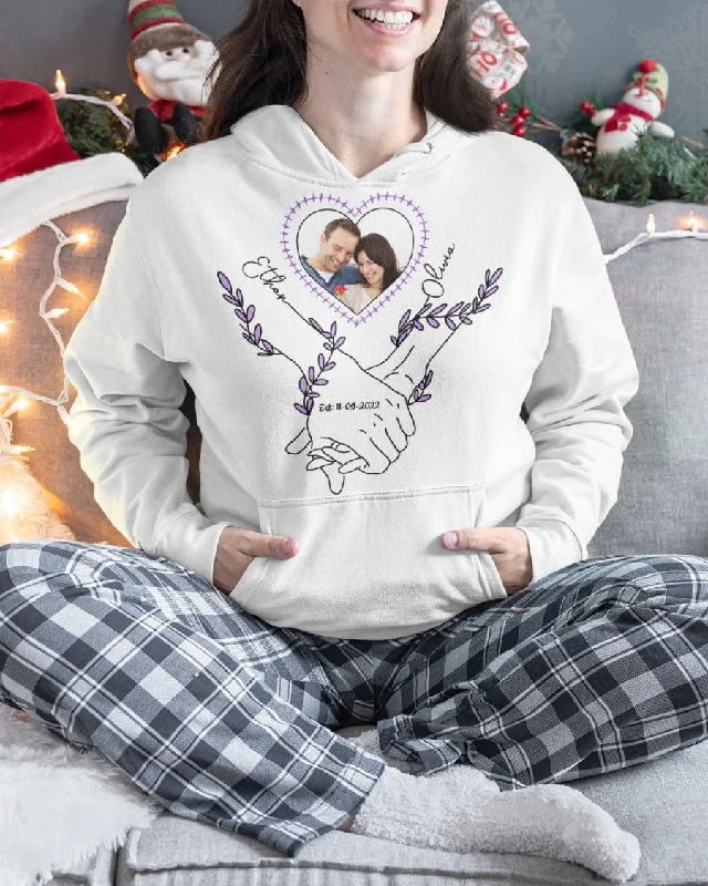 Couple Portrait From Photo, Custom portrait From Photo Tee Hoodie