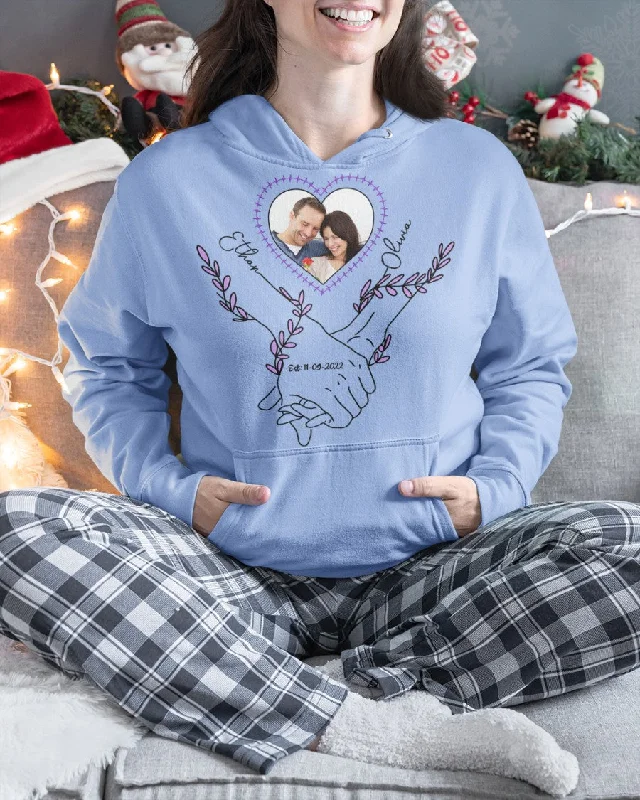 Couple Portrait From Photo, Custom portrait From Photo Tee Hoodie