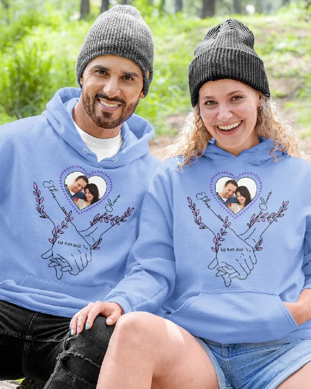 Couple Portrait From Photo, Custom portrait From Photo Tee Hoodie