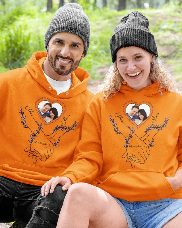 Couple Portrait From Photo, Custom portrait From Photo Tee Hoodie