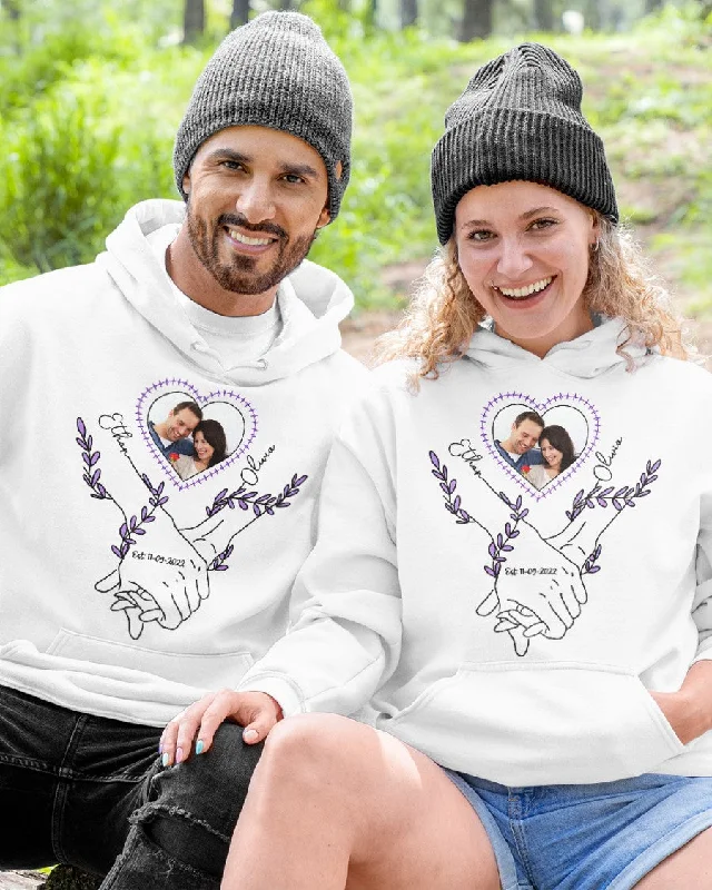 Couple Portrait From Photo, Custom portrait From Photo Tee Hoodie