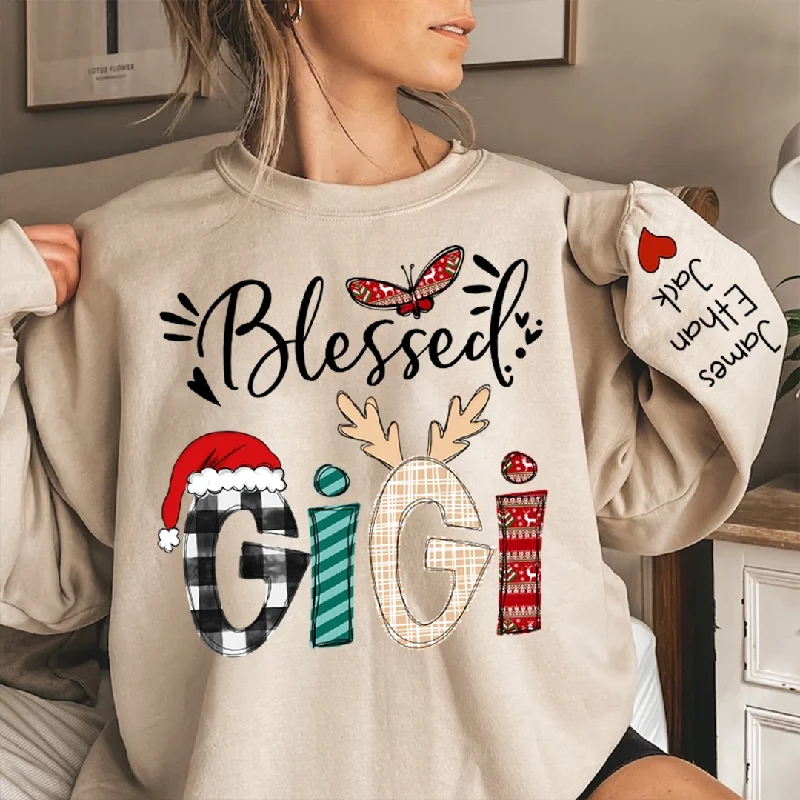 Custom Christmas Gigi Grandma Mimi And Kids CTH01 Sweatshirt