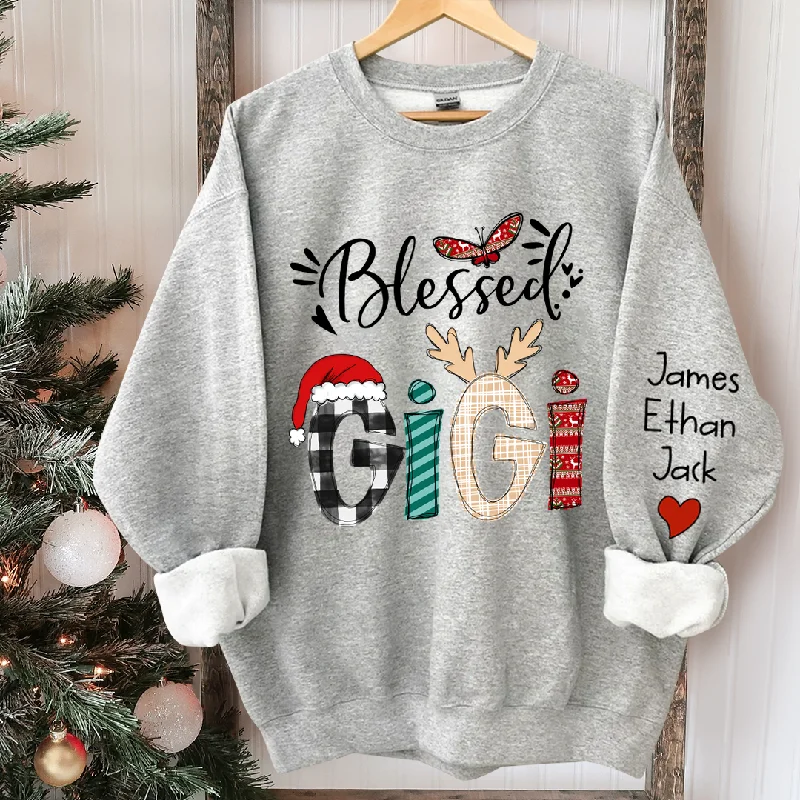 Custom Christmas Gigi Grandma Mimi And Kids CTH01 Sweatshirt