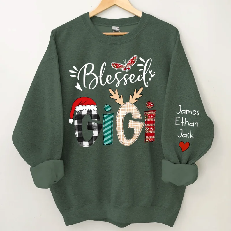 Custom Christmas Gigi Grandma Mimi And Kids CTH01 Sweatshirt