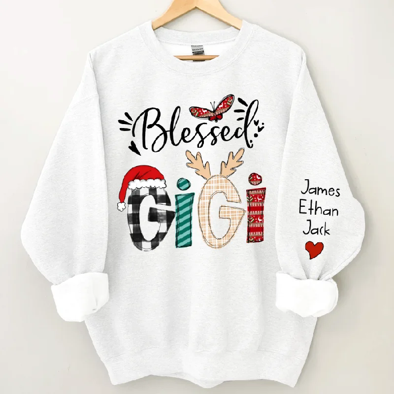 Custom Christmas Gigi Grandma Mimi And Kids CTH01 Sweatshirt