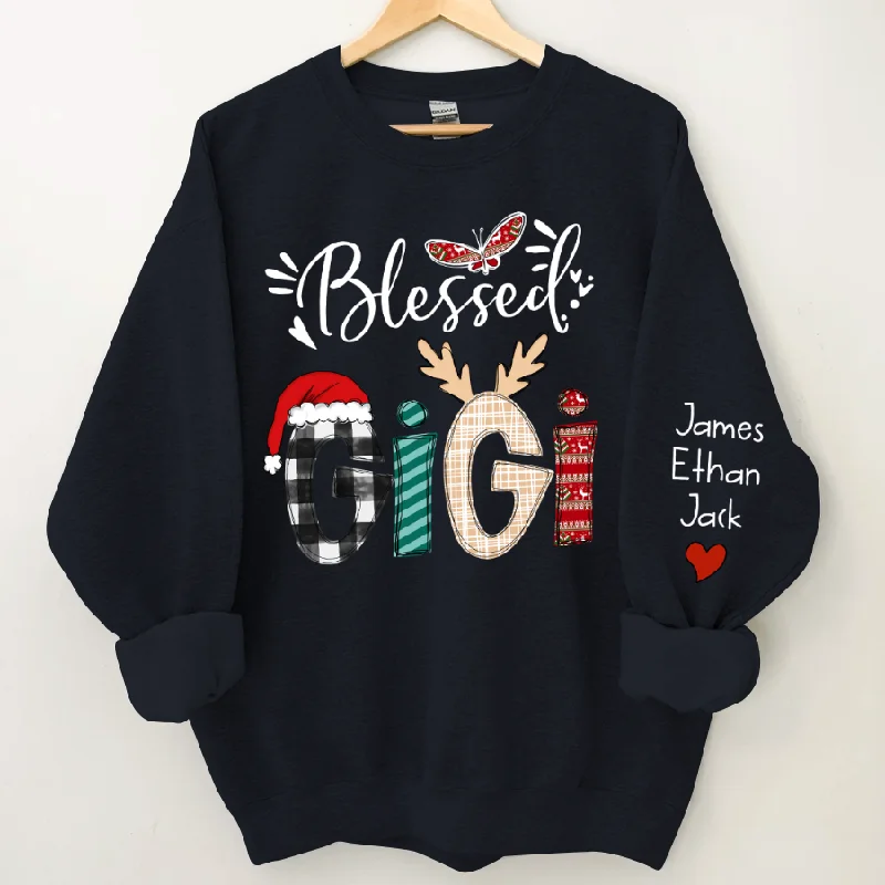 Custom Christmas Gigi Grandma Mimi And Kids CTH01 Sweatshirt