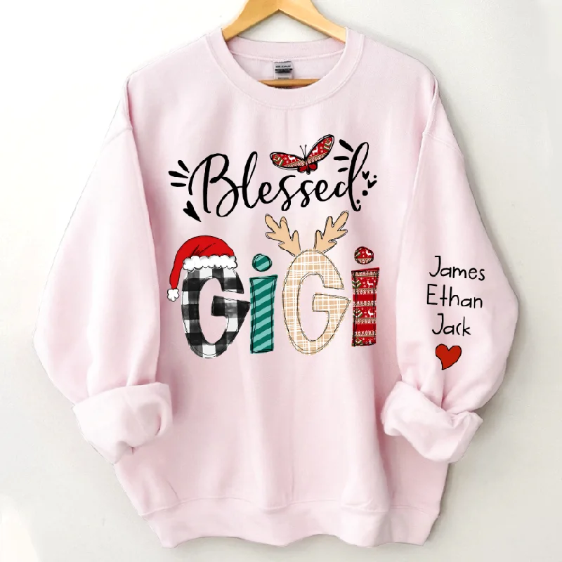 Custom Christmas Gigi Grandma Mimi And Kids CTH01 Sweatshirt