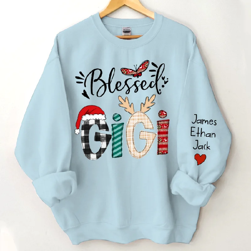 Custom Christmas Gigi Grandma Mimi And Kids CTH01 Sweatshirt