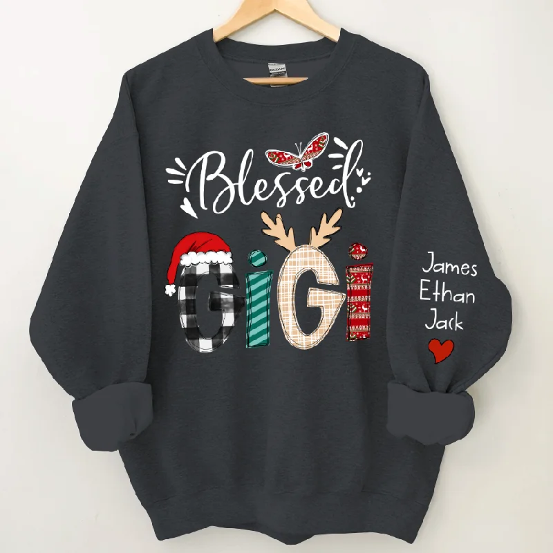 Custom Christmas Gigi Grandma Mimi And Kids CTH01 Sweatshirt