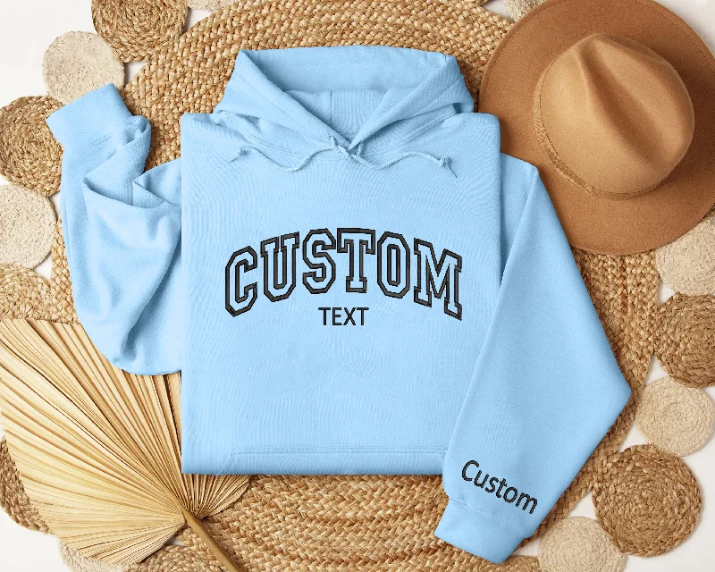 Custom Embroidered Hoodie For Women Men, Custom Hoodie Design Your Own, Embroidered Hoodie For Women Men