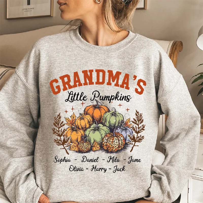 Fall Season Grandmas Little Pumkins And Grandkids Sweatshirt