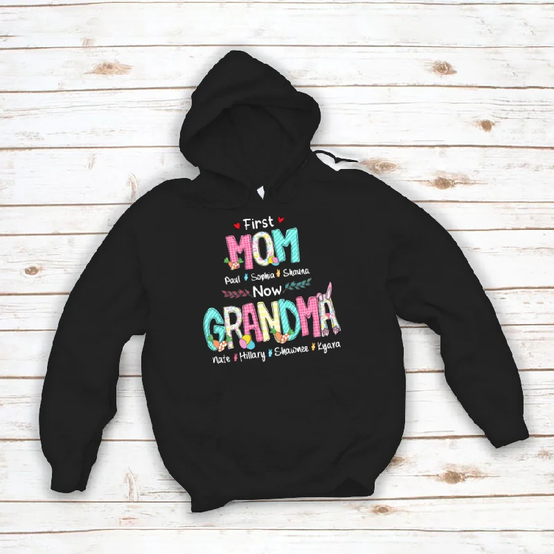 First Mom Now Grandma Easter Day V2 Hoodie