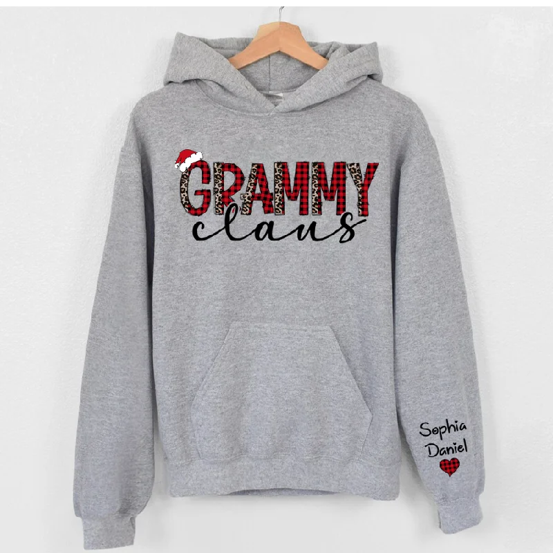 Grammy Claus And Kids Custom Name CTH01 Hoodie