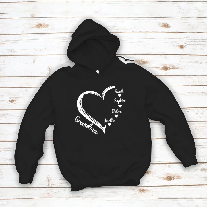 Grandma And Grandkids Hearts Mother's Day Gift Hoodie