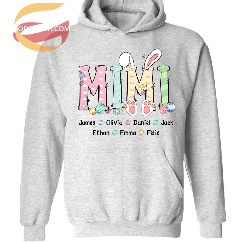 Grandma Easter, Grandkids, Easter Day TH Hoodie