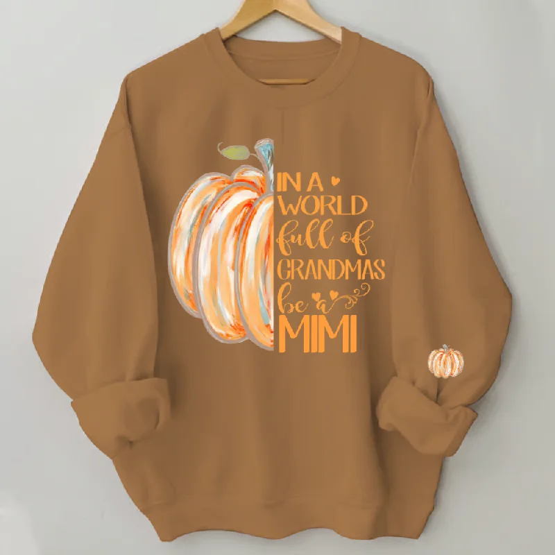 In a World Full Of Grandmas Be A Mimi Pumpkin And Grandkids