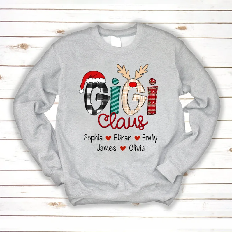 Merry Chistmas Gigi Claus With Grandkids CL01 Sweatshirt