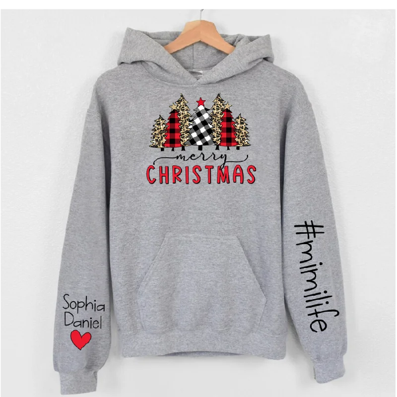 Merry Christmas Cheetah Mimi And Kids Custom Name CTH01 Hoodie