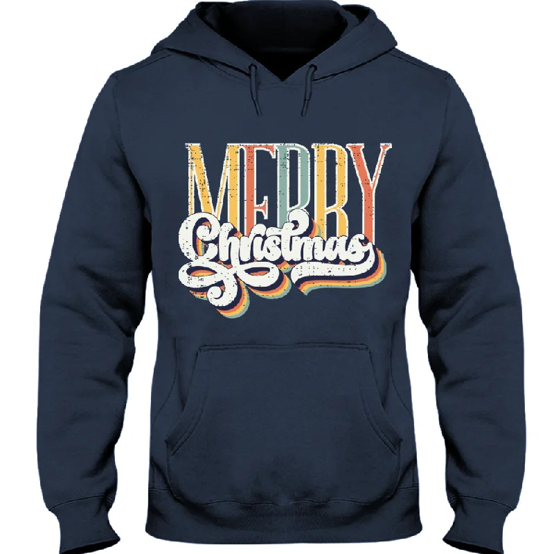 Retro Merry Christmas Hoodie, Cute Christmas Hoodie, Merry Christmas, Christmas Crewneck, Holiday Hoodie, Winter Hoodie Hoodie