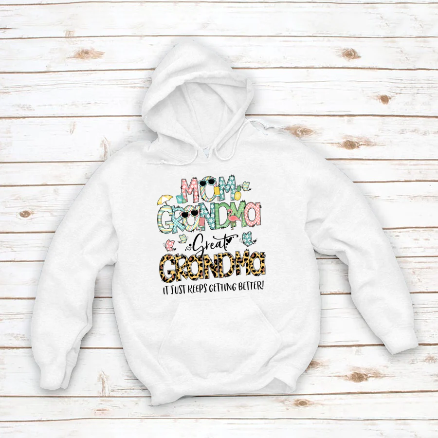 Summer Doodle Mom Grandma Great Grandma CTH01 Hoodie