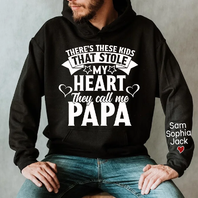 There's These Kids That Stole My Heart They Call Me Papa 2023 Hoodie