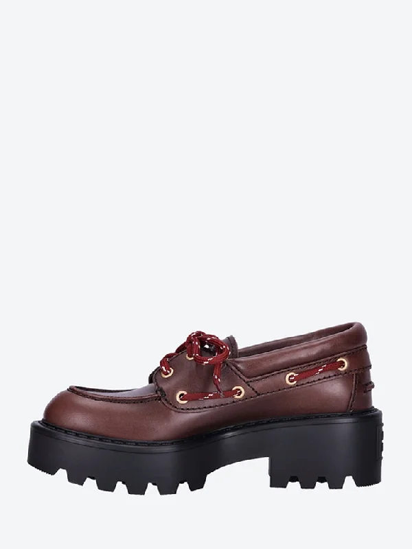 Leather loafers