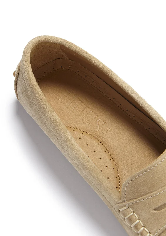 Women's Penny Driving Loafers, taupe suede