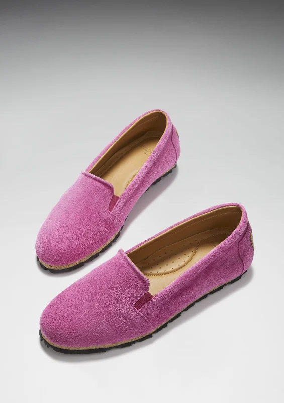 Women's Continental Espadrilles, candy pink suede