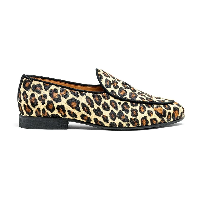 Womens Leopard Print Milano Loafer