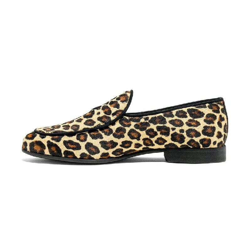 Womens Leopard Print Milano Loafer