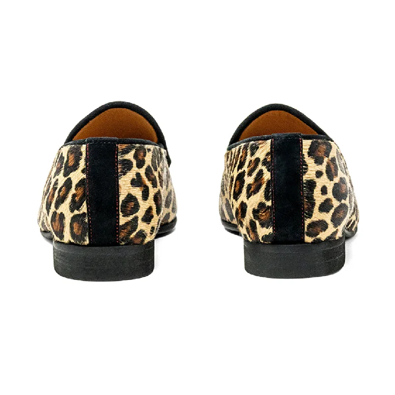 Womens Leopard Print Milano Loafer