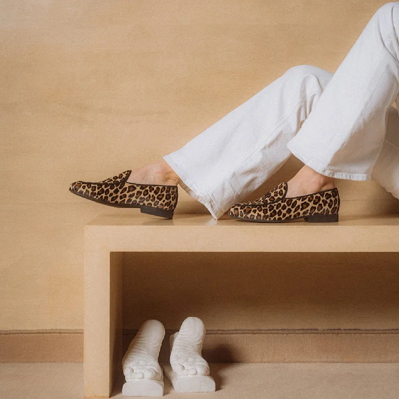 Womens Leopard Print Milano Loafer