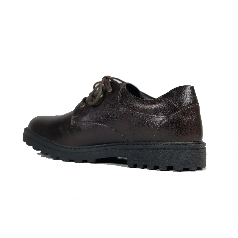 Classic Derby vegan school shoe by Vegan Style - espresso