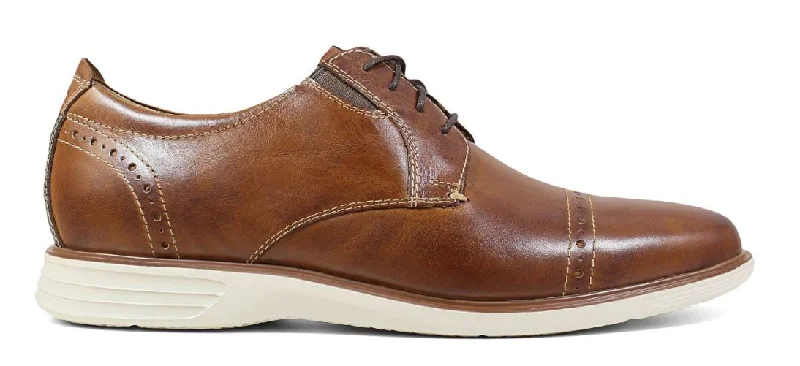 Men’s “New Haven CT OX” NUNN BUSH Cognac Cap Toe Shoe