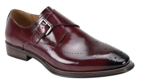 JEFFERY SLIP-ON MEN'S SHOE BY GIOVANNI - BURGUNDY