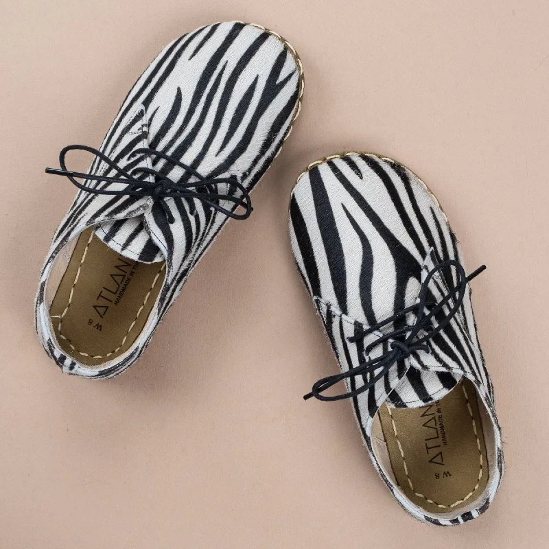 Women's Zebra Oxfords