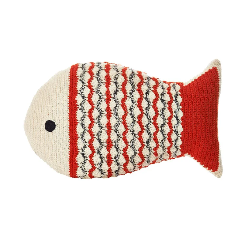 Fluffy and warm toy companionsAnne-Claire Petit Fish Cushion Crochet Mandarin