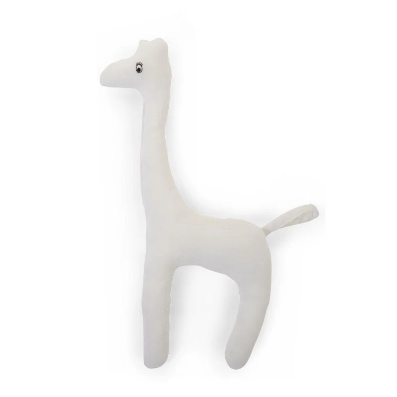 Soft and squishy plush crittersChildhome Baby Giraffe Jersey White