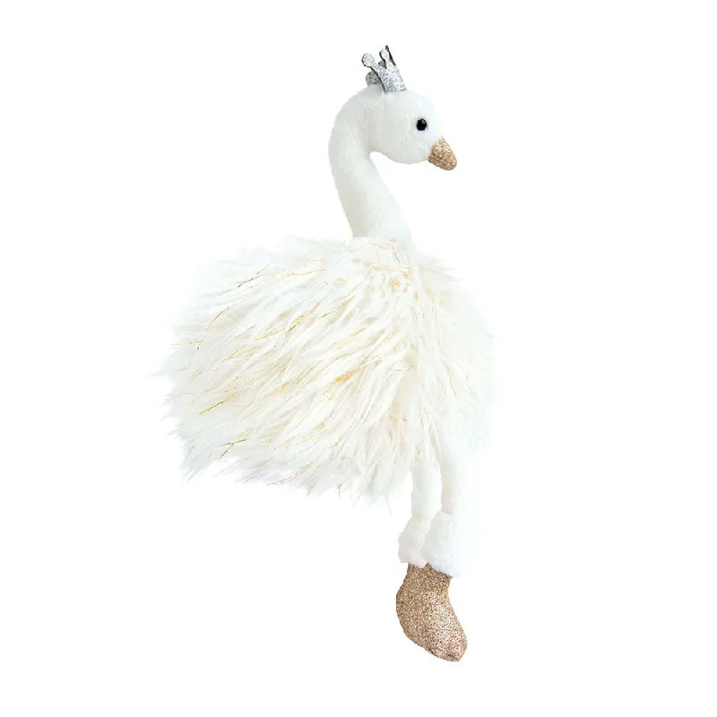 Friendly and approachable plush friendsHistoire d'Ours Swan Cygne White