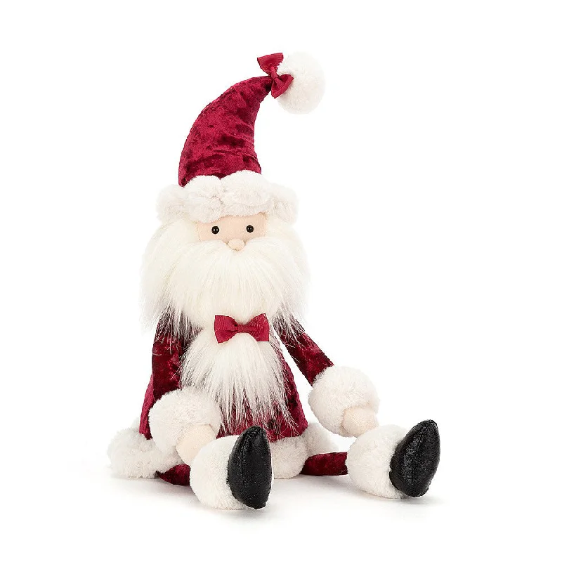 Soft and squishy plush crittersJellycat Cranberry Santa